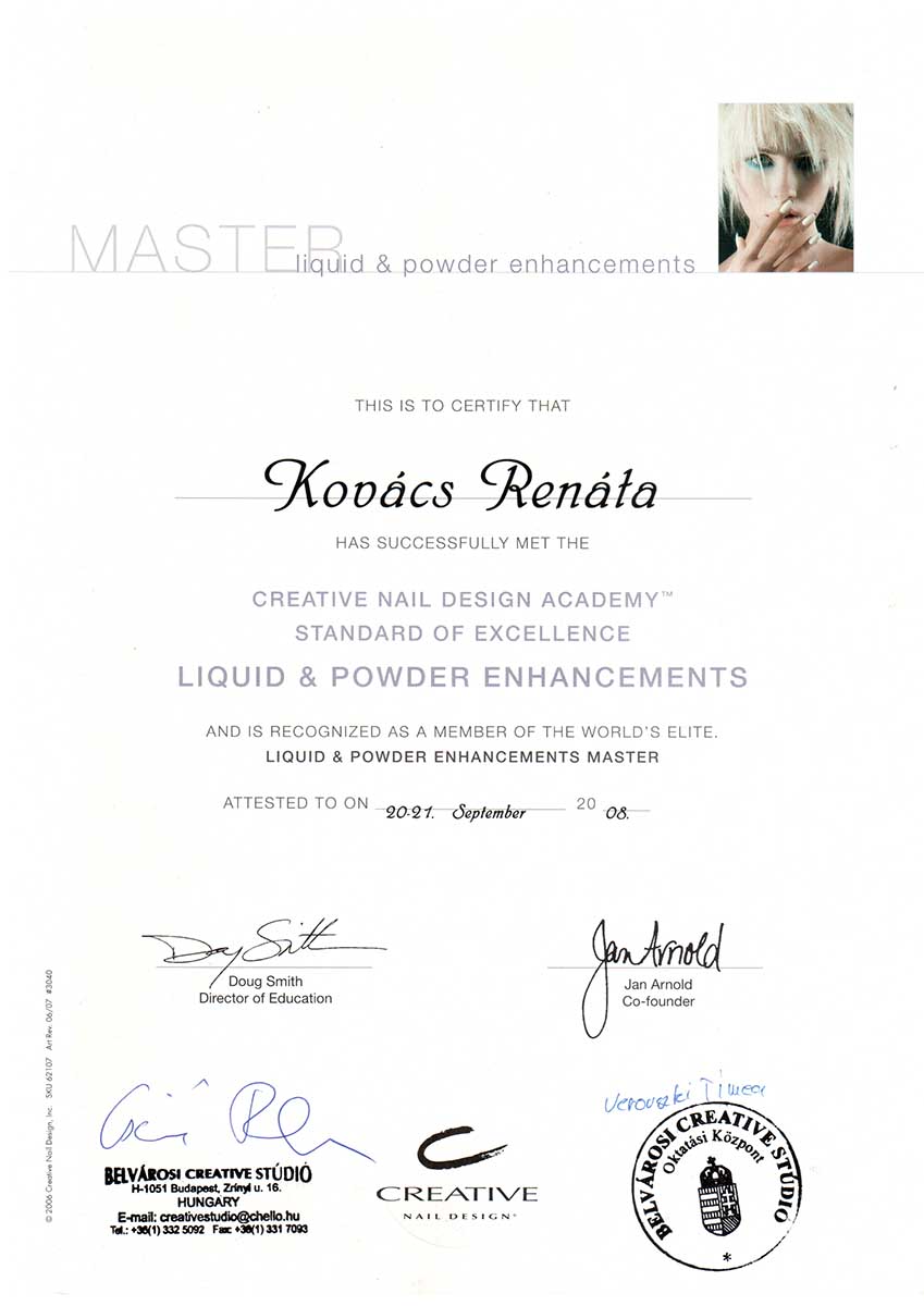 MASTER liquid & powder enhancements - Kovács Renáta